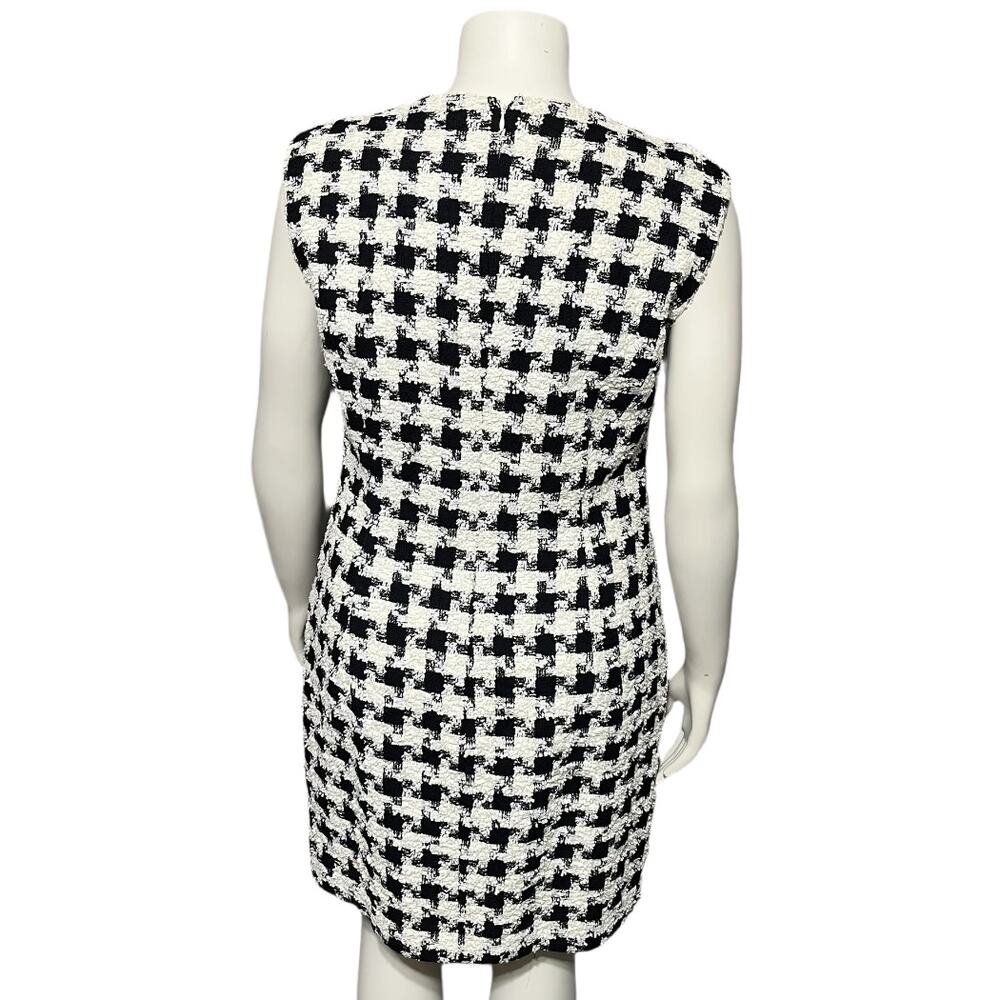 SOLD❌❌Vintage Houndstooth Tweed Houndstooth Print Dress Sz-10/12 (Large) - Picture 3 of 10